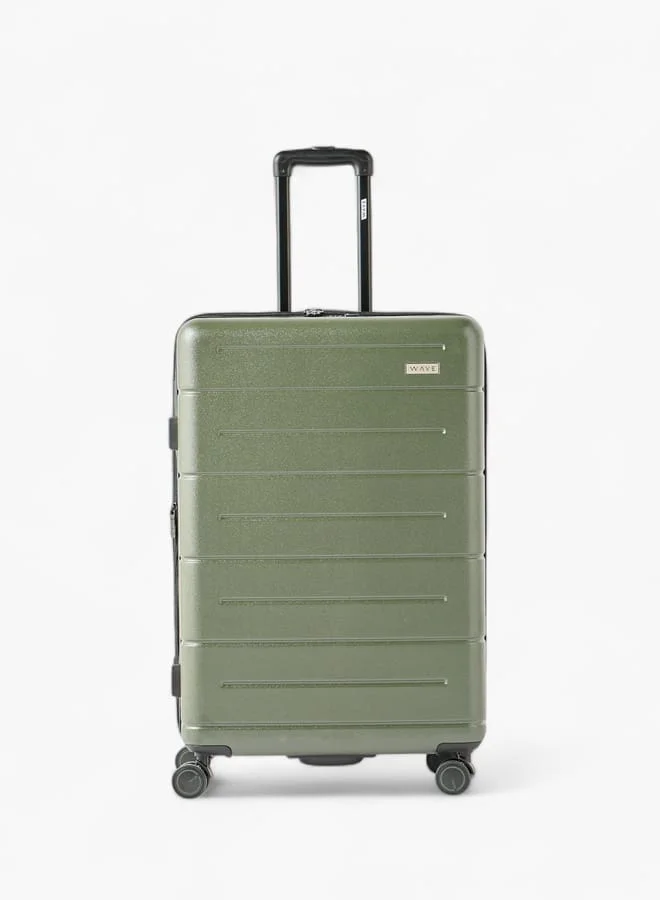 وايف Textured Hardcase Luggage Trolley Bag with Retractable Handle