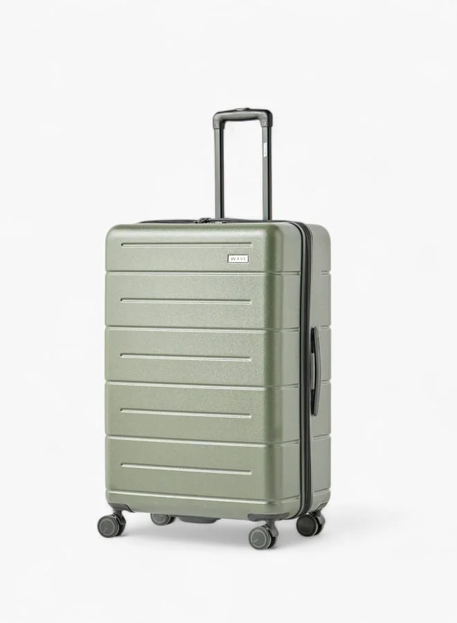 وايف Textured Hardcase Luggage Trolley Bag with Retractable Handle