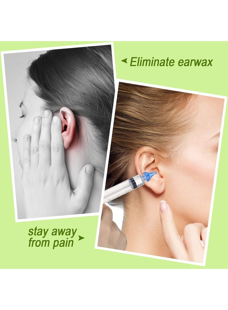 YOUGE 2 Pcs Ear Wax Cleaner Syringe Tip Ear Wax Flusher Tool Ear Wax Remover Ear Irrigation Syringe for Ear Cleaning and Irrigation of Humans, 20 ML - Image 5