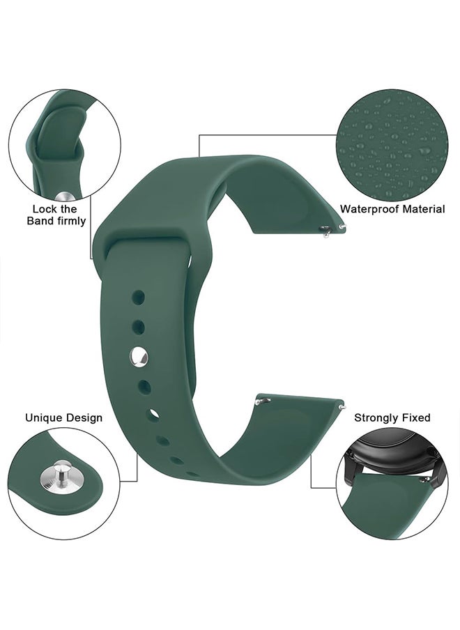 O Ozone Silicone Bands For Samsung Galaxy Watch 3 45mm Galaxy Watch 46mm, 22mm Quick Release Soft Silicone Replacement Watch Strap for Women Men- Tarmac  - Image 3