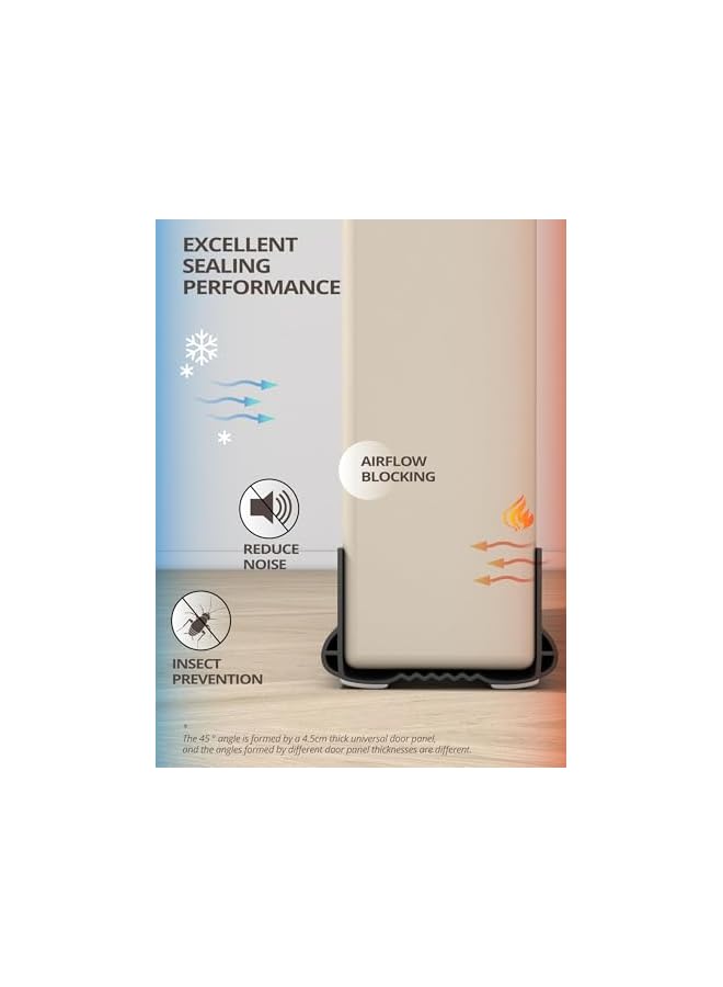 The Bros New Upgrade Under Door Draft Stopper for Bottom of Door, Free Cutting Length, 1m/39 inch Under Door Noise Stopper, Under Door Draft Blocker, Under Door Bug Stopper Door Dust Stoppers (Black, 1m) - Image 3