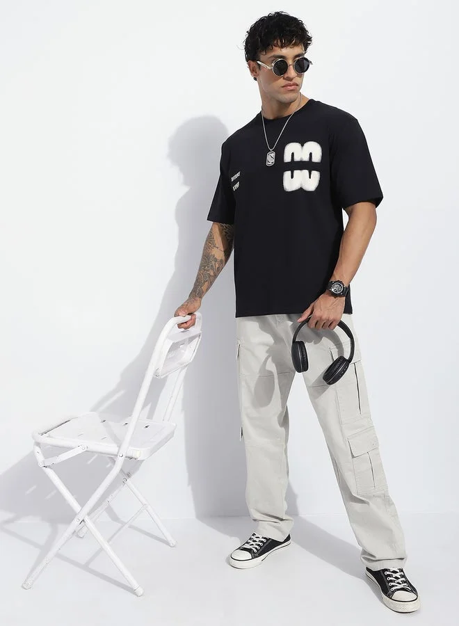 Difference of Opinion Men Oversized Short Sleeve Printed T-Shirt