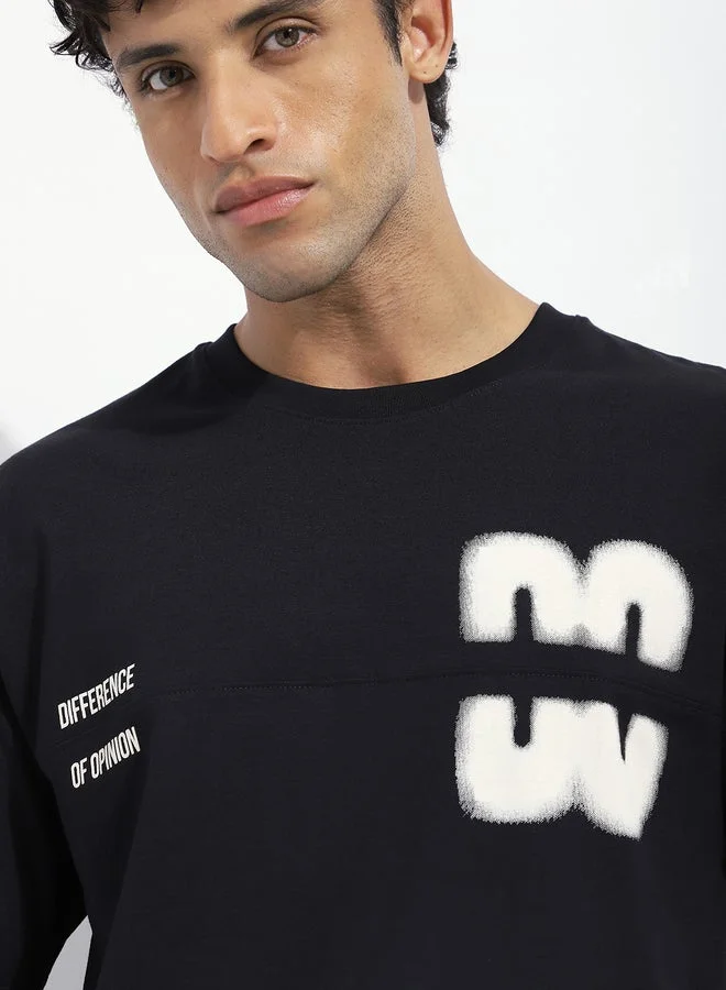 Difference of Opinion Men Oversized Short Sleeve Printed T-Shirt