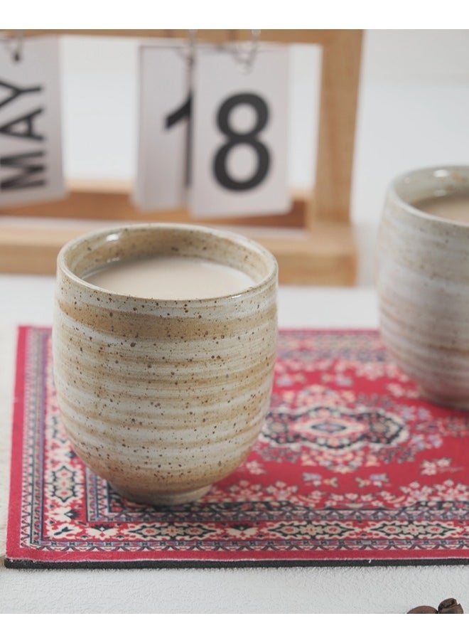 ShebSheb Retro Ceramic Coffee Mug,Coarse Pottery Coffee Cup  - Image 4