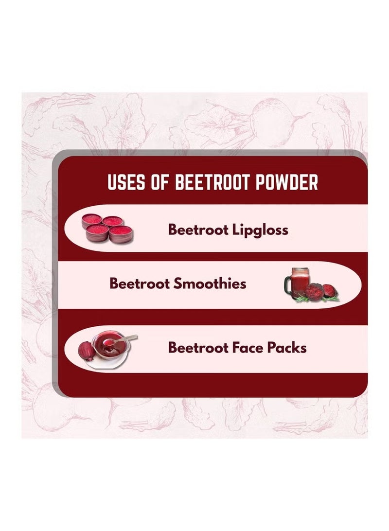 ROOTNRISEBLISS Natural Beetroot Powder 498g – 100% Pure Superfood for Energy, Heart Health & Blood Pressure Support. Antioxidant-Rich for Skin Glow, Detox & Performance. - Image 3