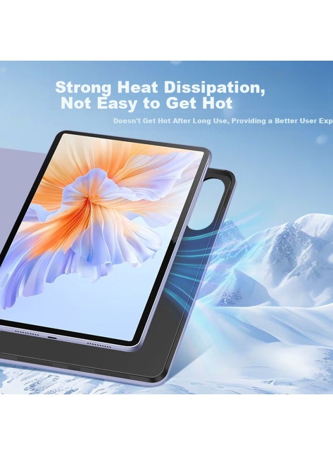 Hboalg Protective Case For Honor X8 Pro 11.5-inch, X8 Pro Three-fold Stand Smart Sleep Full Coverage Case Anti-slip Anti-drop Leather Cover In Black - Image 1