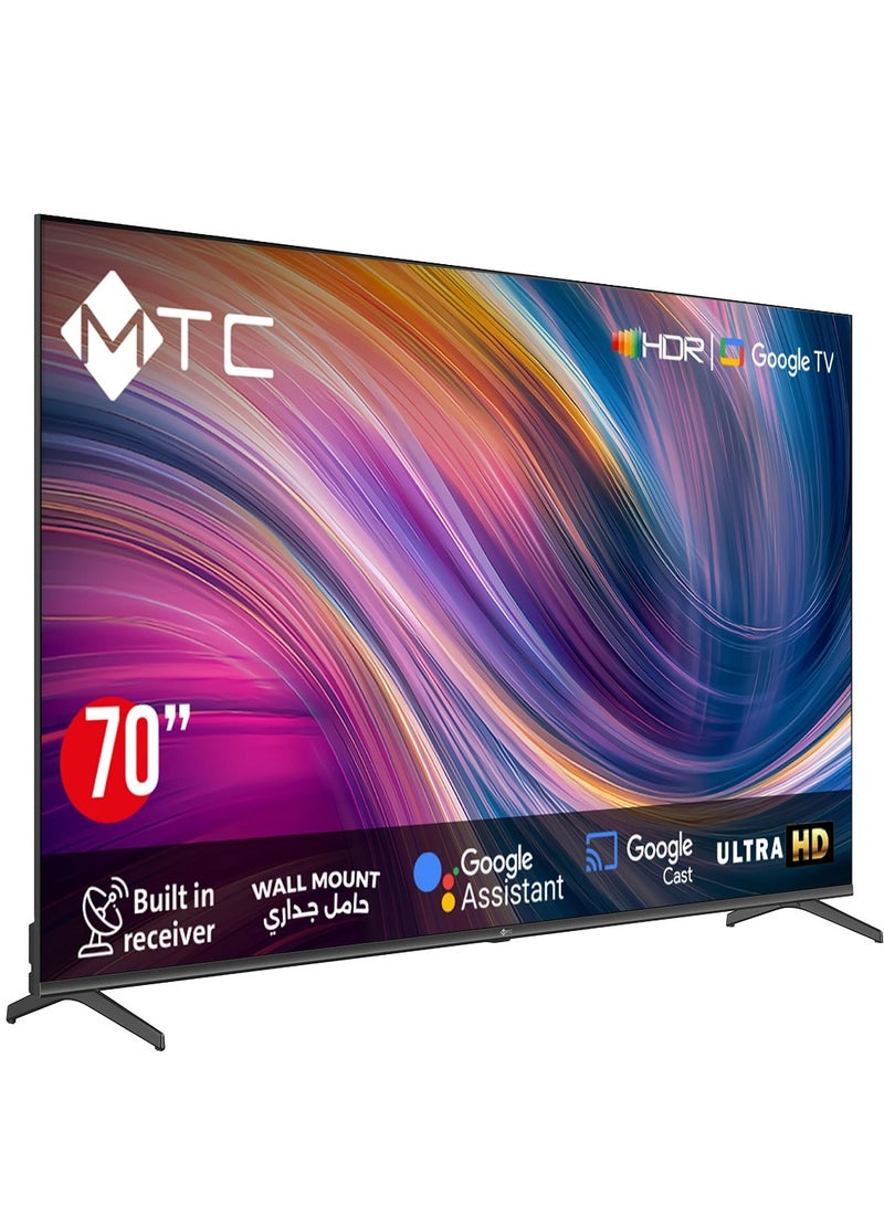 إم تي سي شاشة 70 MTC ,بوصة GOOGLE TV, سمارت, MT70UH450GO-UHD - Image 2