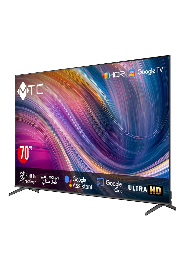 إم تي سي شاشة 70 MTC ,بوصة GOOGLE TV, سمارت, MT70UH450GO-UHD - Image 4