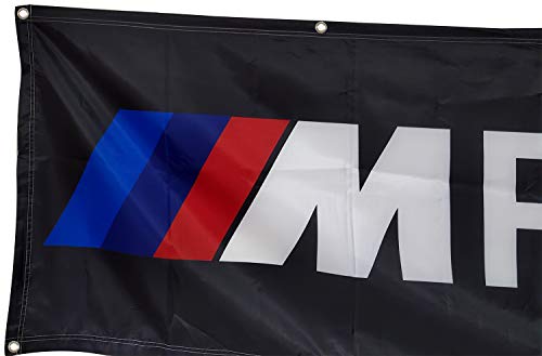 Daoops BMW Flag M Power Automotive Repair Racing 2x8ft Banner - Image 2