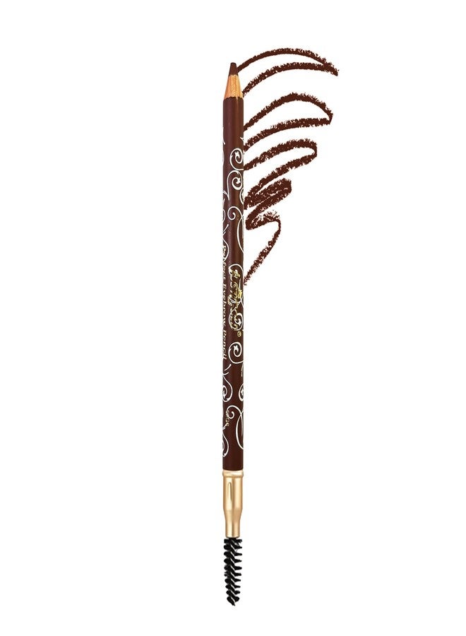 JUST GOLD Justgold Perfect Eyebrow Pencil with Spoolie Rich Pigment Natural-Looking Results Easy to Sharpen (03) - Image 1