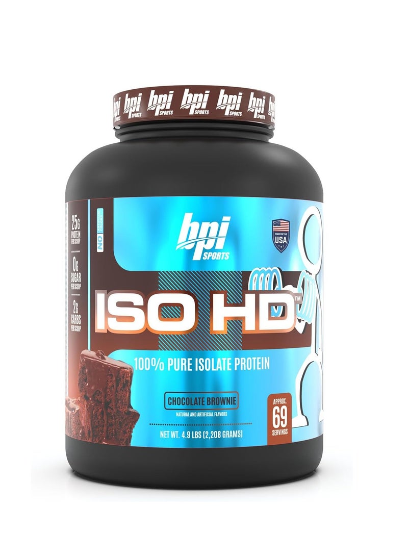 BPI ISO HD Isolate Protein 5.48lb 69 Servings Chocolate Brownie