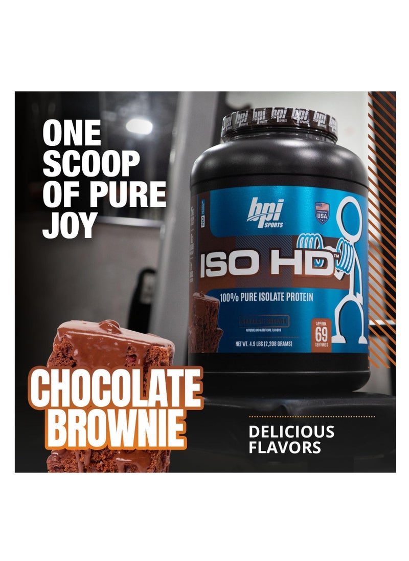 BPI ISO HD Isolate Protein 5.48lb 69 Servings Chocolate Brownie