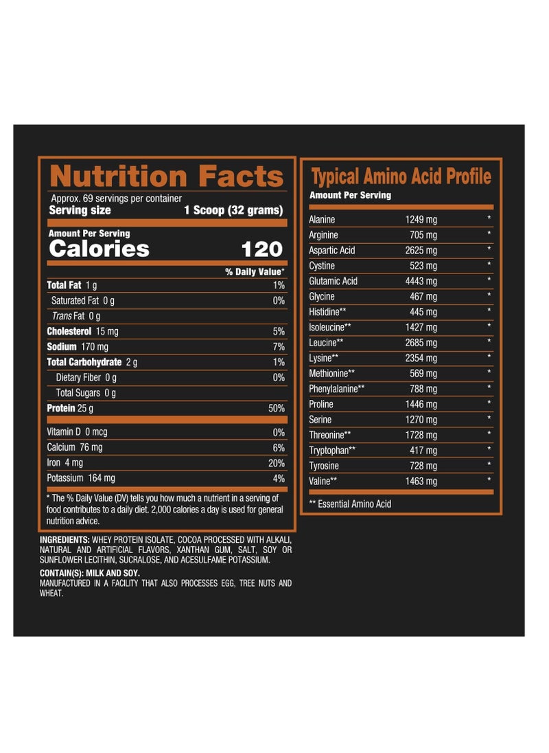 BPI ISO HD Isolate Protein 5.48lb 69 Servings Chocolate Brownie