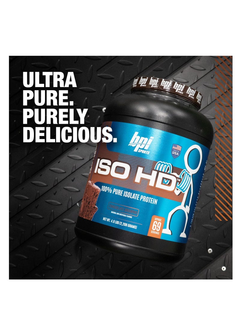 BPI ISO HD Isolate Protein 5.48lb 69 Servings Chocolate Brownie