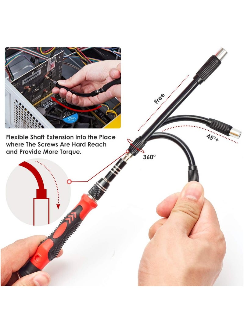 122 in 1 Precision Computer Screwdriver Kit, Laptop Screwdriver Sets with 101 Magnetic Drill Bits and Small Precision Screwdriver Set Magnetic Repair Tool Kit  - Image 3