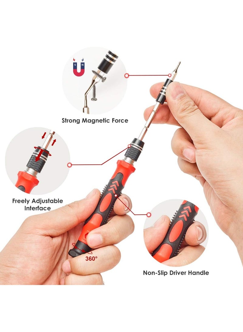 122 in 1 Precision Computer Screwdriver Kit, Laptop Screwdriver Sets with 101 Magnetic Drill Bits and Small Precision Screwdriver Set Magnetic Repair Tool Kit  - Image 4