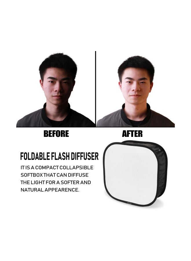 Multifunctional Foldable Softbox White/Black - Image 3