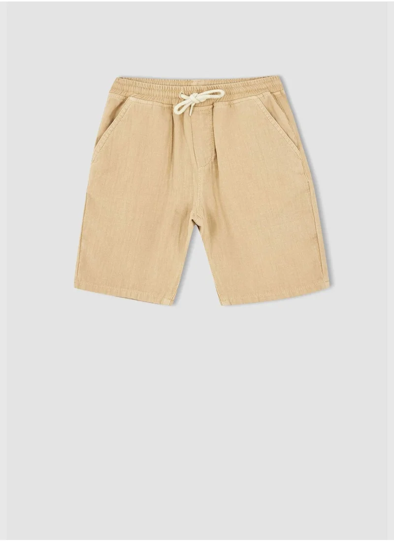 DeFacto Tie Waist Mini Bermuda Short