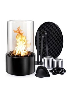 Portable Tabletop Fireplace,Tabletop Bioethanol Fireplace Indoor Outdoor Fire Pit Clean Burning Bio Ethanol Portable Fire Pit Fireplace(Black) - pzsku/ZAB20706E5EDE9851DD3CZ/45/_/1735627376/034c6d4a-764a-42d9-9010-e5dc9dec5c66