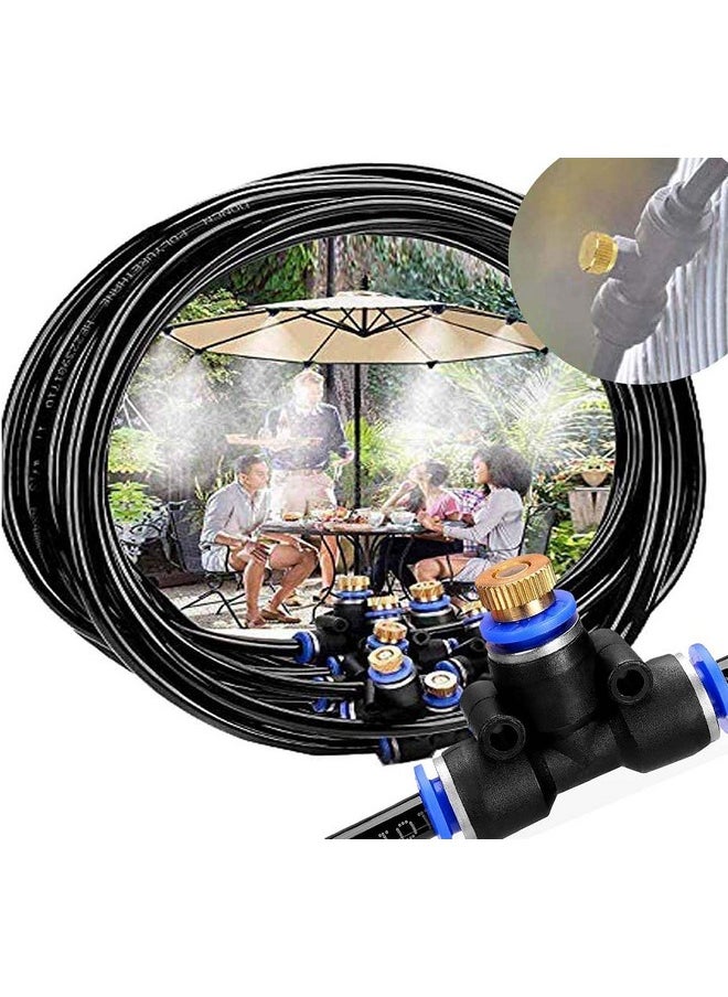 DIY Crafts Misters For Patio Misting System Misting Line Mist Nozzles Brass Adapter For Patio Garden Umbrellas Greenhouse Trampoline (6 Pcs Mist Set, Multi)  - Image 1
