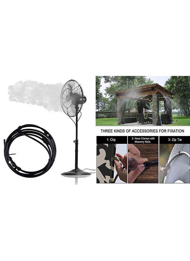DIY Crafts Misters For Patio Misting System Misting Line Mist Nozzles Brass Adapter For Patio Garden Umbrellas Greenhouse Trampoline (6 Pcs Mist Set, Multi)  - Image 5