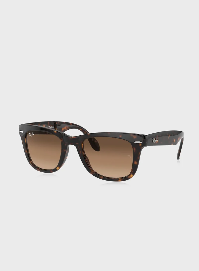 Ray-Ban 0Rb4105 Folding Wayfarer Sunglasses
