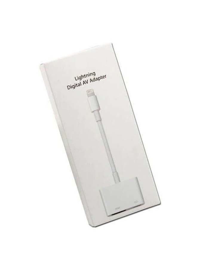 HDMI To Lightning Adapter White - Image 1