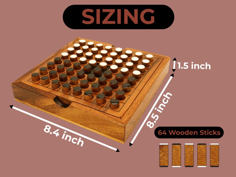 BSIRI Classic Board Game Othello Strategy Games of Family Games for Adults and Children which Playing in 2 Player Board Games to Challenges The Mastermind Game Pieces - Image 3