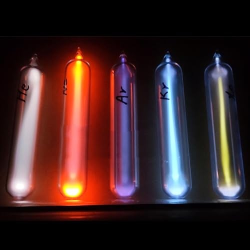 Joytech 5PC Noble Gases Tube Glass Sealed Rare Gases Neon Light Tesla Coil Demonstration Prop Scientific Exhibition SS22 - Image 1