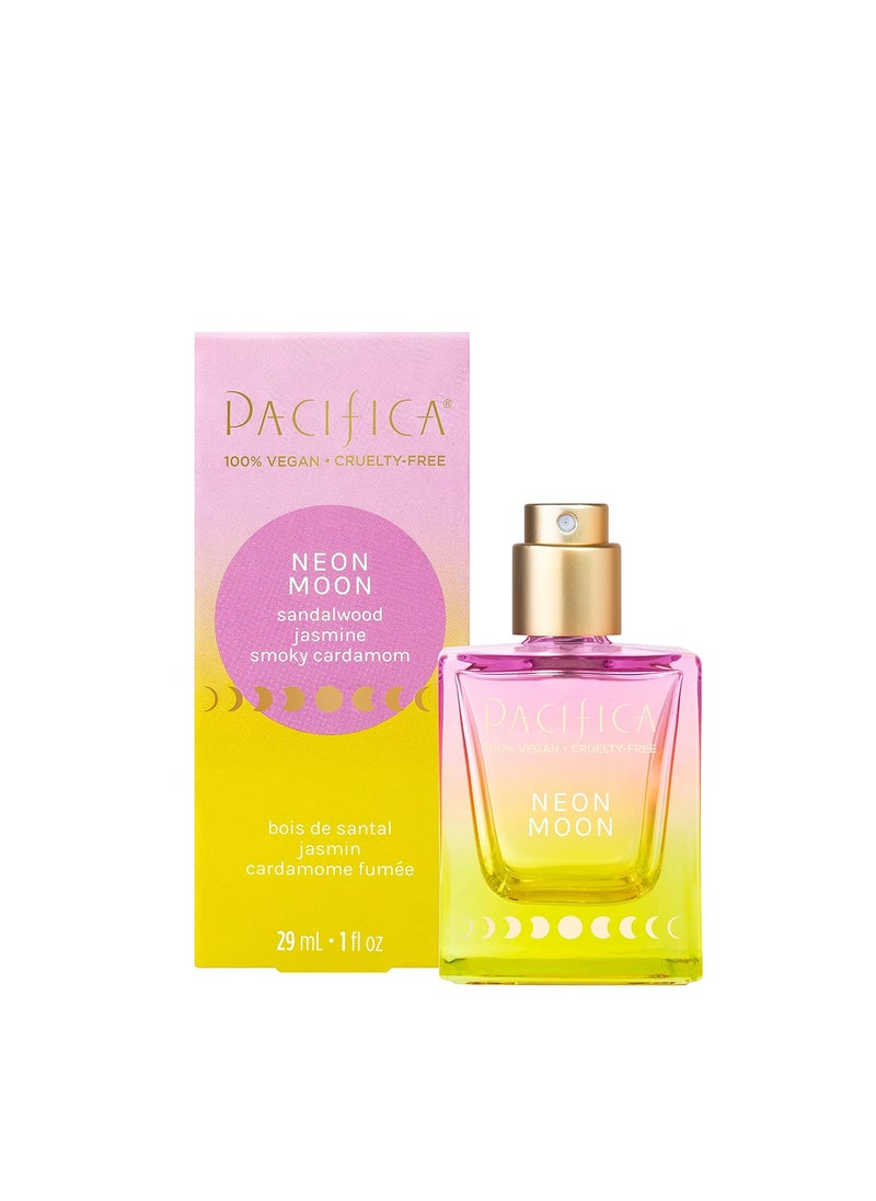Pacifica Pacifica Beauty Neon Moon Spray Perfume Fragrances Energetic Sandalwood Jasmine Smoky Cardamon Spray Perfume Clean Perfume Parfum Eau de Toilette Vegan 1 fl oz 1 Count 