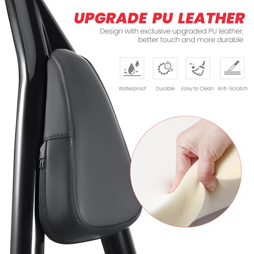 kekykm Softail Fat Bob Backrest Sissy Bar compatible with Harley Davidson FXFB FXFBS, 26" Tall Quick Release Detachable Passenger Backrest, 2018-2023, Glossy black (Not fit Fat Boy FLFB/S) - Image 3