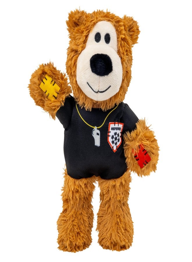 KONG Wild Knots Bear Soccer Player Dog Toy - Referee - National Team Jersey Inspired - International Tournament Edition - Plush Rope Toy with Squeaker, Medium/Large - Image 4