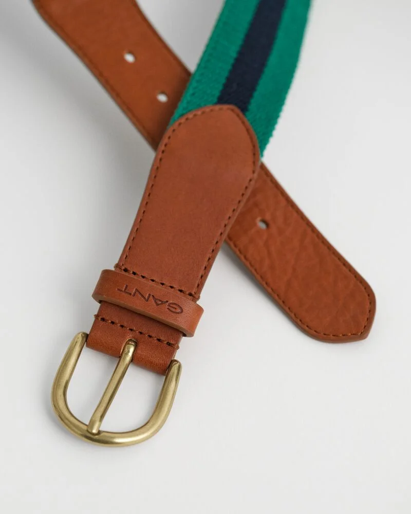 GANT Striped Webbing Belt