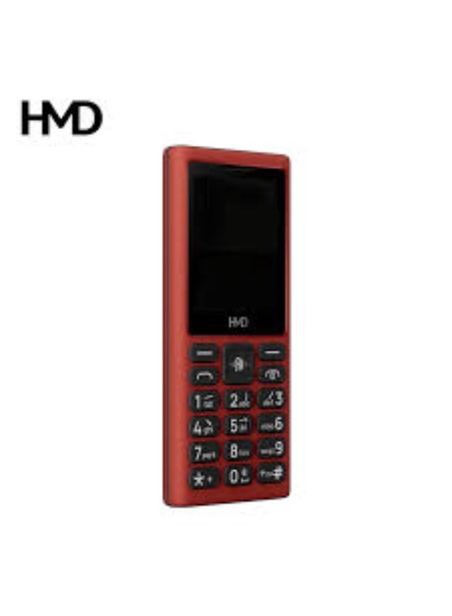 أتش أم دي HMD 101 4G Dual SIM Feature Phone – Long Battery Life, Wireless FM, USB Type-C & Classic Keypad Mobile – Red - Image 1