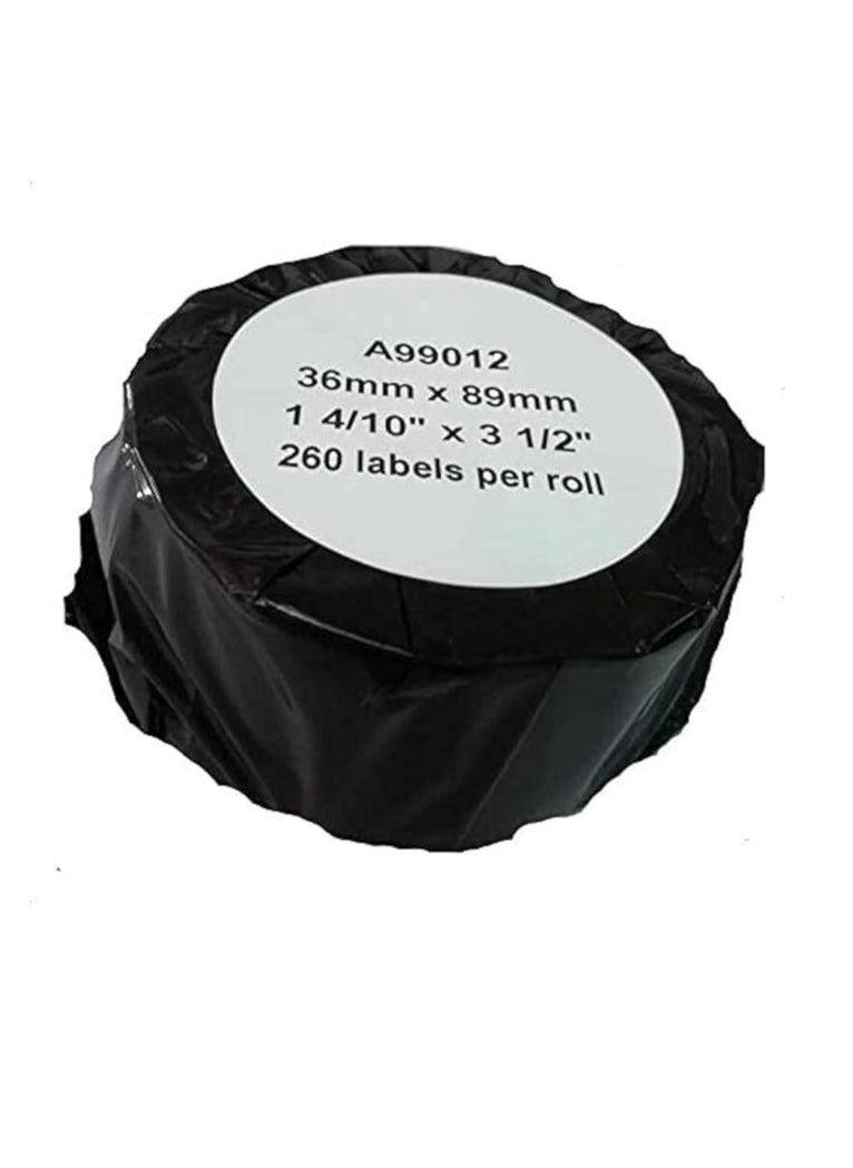 Terabyte - COMPATIBLE for Dymo 99012 S0722400 36 mm x 89 mm Multipurpose Large Address Labels Self Adhesive Paper Label (1) - Image 1