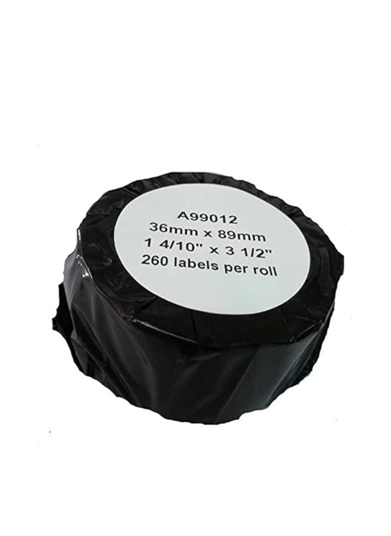 Terabyte - COMPATIBLE for Dymo 99012 S0722400 36 mm x 89 mm Multipurpose Large Address Labels Self Adhesive Paper Label (1) - Image 1