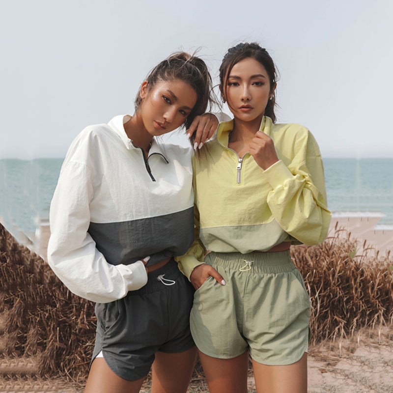 Women's Sports Hoodie and Shorts Set - Image 2