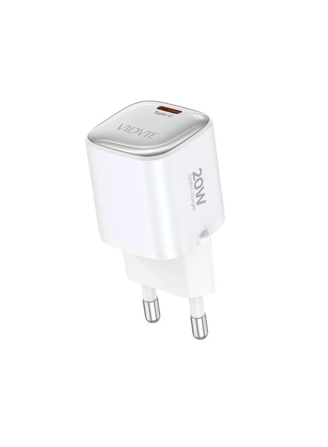 Vidvie 20W Wall Charger with Fast Charging Support Type-C to Type-C Cable Included - Image 1