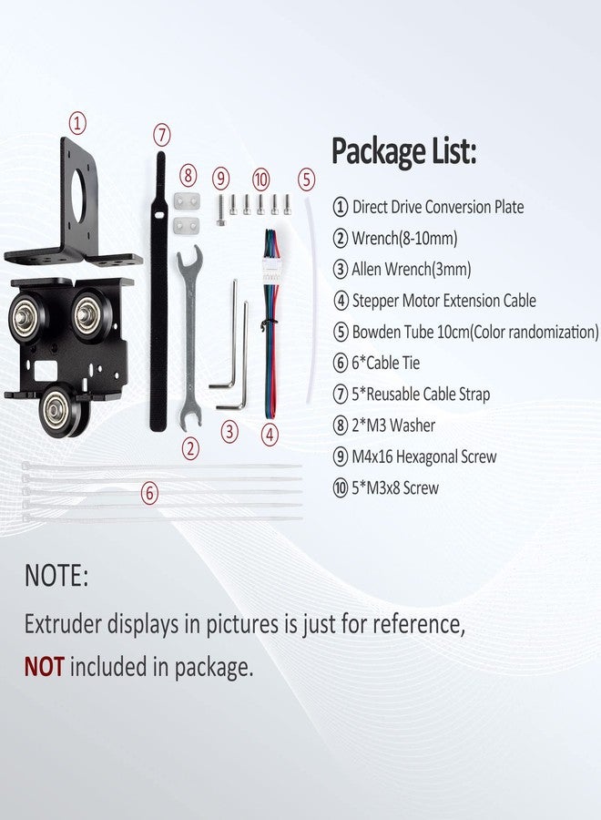 UniTak3D Ender 3 Direct Drive Upgrade Kit Conversion Bracket Compatible with Creality Ender 3 V2,Ender 3 Pro and Voxelab Aquila 3D Printer Compatible with Dual Drive BMG&Bowden Extruder - Image 2
