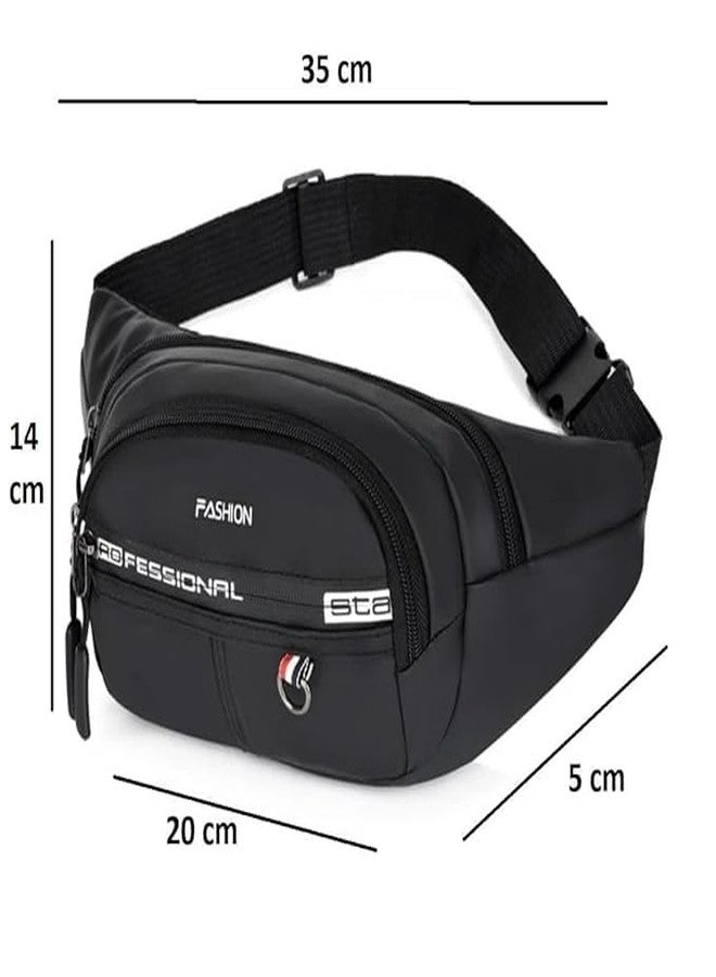 TARTAMYA Sling Cross Backpack, Waterproof Chest Bag, Multifunction Travel Waist Bag with Adjustable Strap, Black - Image 2