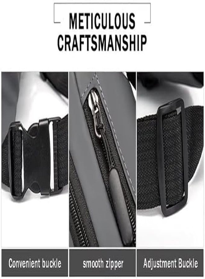 TARTAMYA Sling Cross Backpack, Waterproof Chest Bag, Multifunction Travel Waist Bag with Adjustable Strap, Black - Image 4