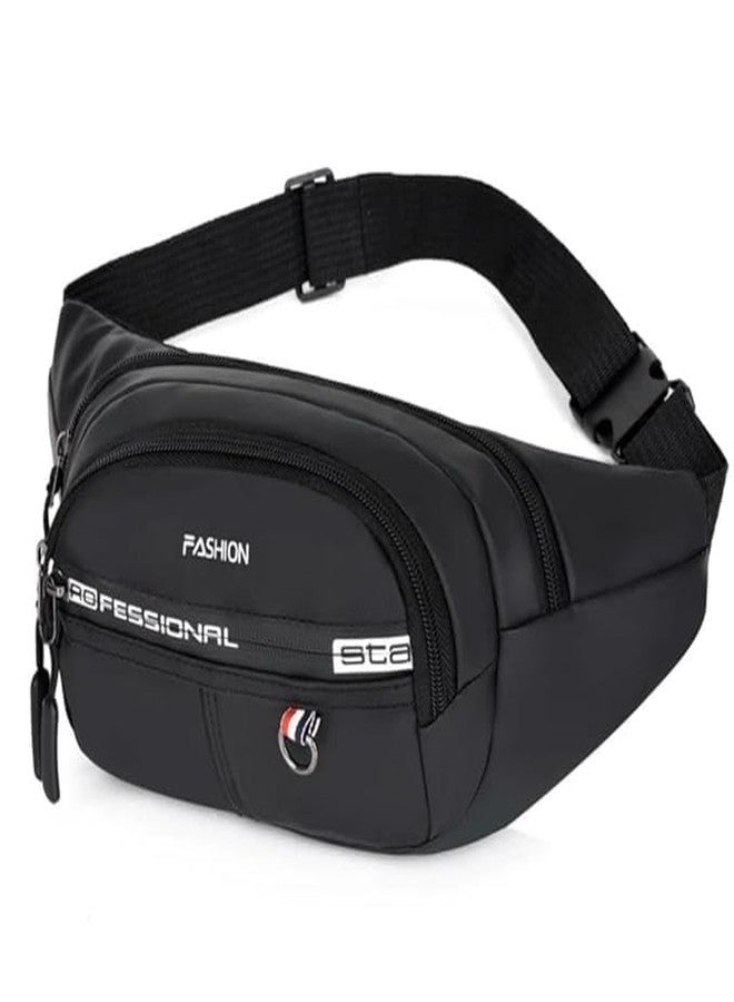 TARTAMYA Sling Cross Backpack, Waterproof Chest Bag, Multifunction Travel Waist Bag with Adjustable Strap, Black - Image 1
