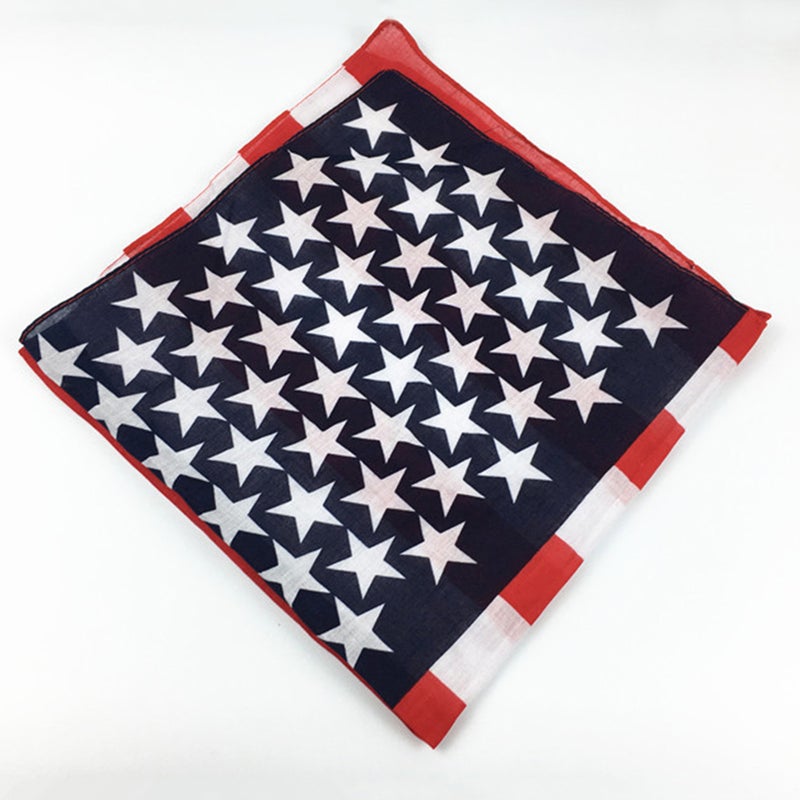 6Pcs Cloth Scarf Kerchief Shaped National Flag Printed Scarf DIY Neck Hood Hair Band for Indoor Outdoor Women Men - Image 3
