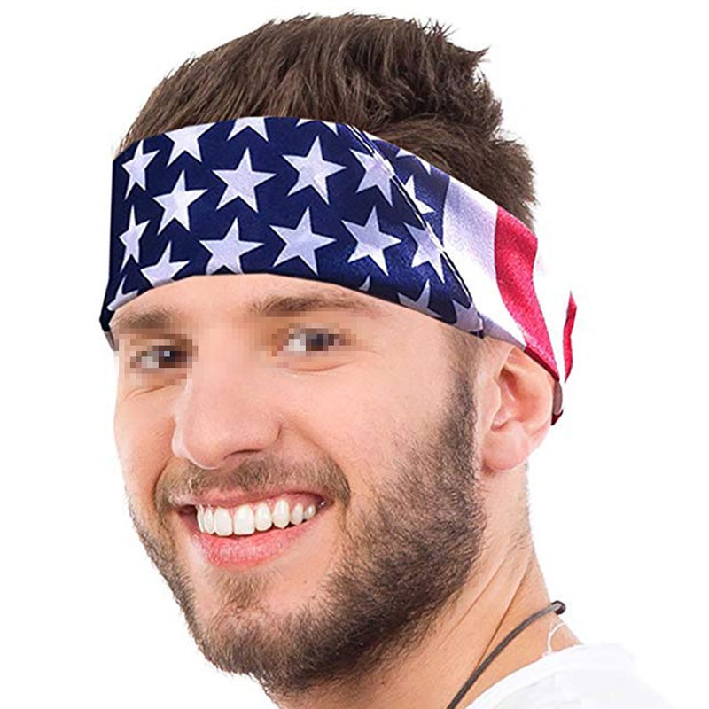 6Pcs Cloth Scarf Kerchief Shaped National Flag Printed Scarf DIY Neck Hood Hair Band for Indoor Outdoor Women Men - Image 5
