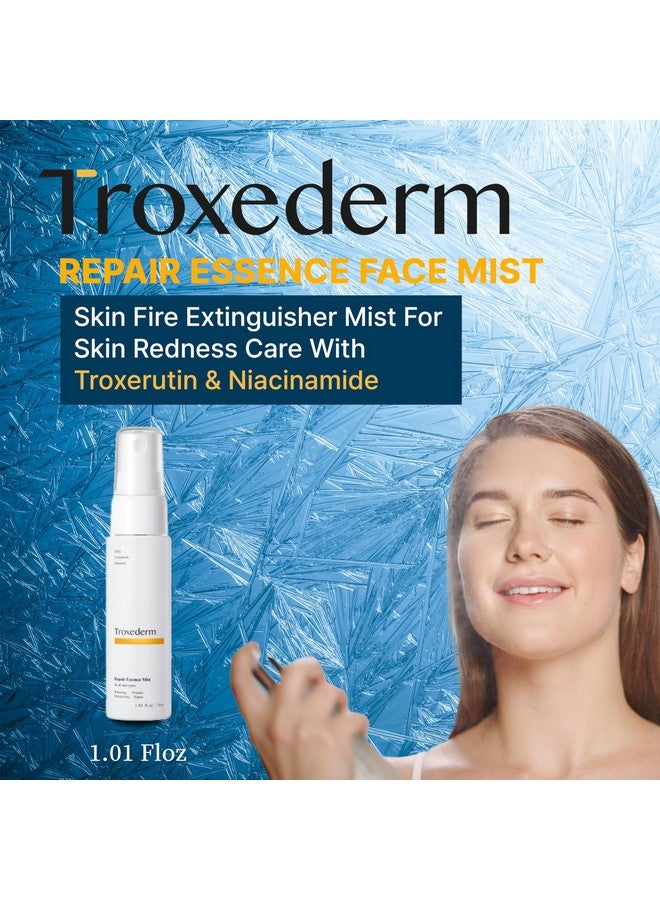 Troxederm Repair Essence Face Toner Mist Skin Redness Reducing Cooling Toner For All Skin Types With Troxerutin Mist Toner For Luminous Complexion With Niacinamide & Adenosine 1.01 Fl.Oz - Image 2