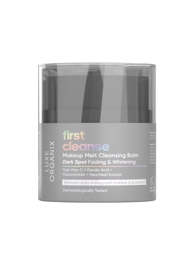 لوكس أورغانيكس بلسم التنظيف الأولي "فيرست كلينس" (First Cleanse) لتفتيح البقع الداكنة وتبييض البشرة - 45 جم - Image 1