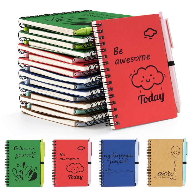 Dynta 16 Set Small Journals with Pens, 4x5.5 Inch Inspirational Notebooks Bulk, Appreciation Thank You Gifts for Coworkers Teachers Students - Image 1