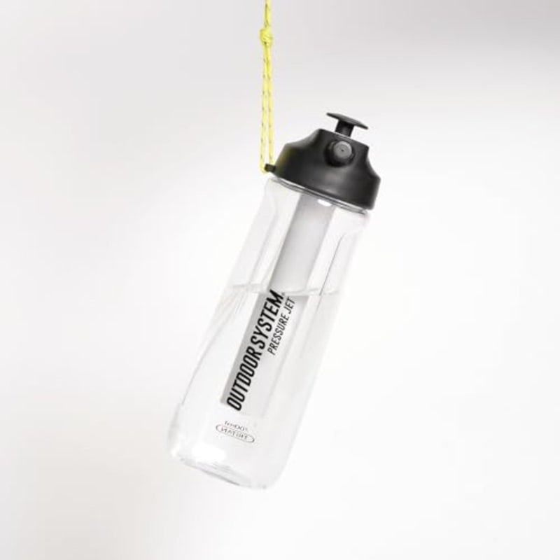Outdoor System Pressure Jet Spray Bottle 700ml, 24oz Portable Personal Water Bottle Spray Mister w/Jet, Shower or Mist Settings, Hand Body Wash, Camp Shower, Face Mister, Beach, Gym, Camping, Boating - Image 1