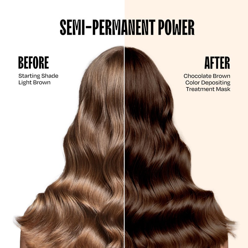 Overtone Semi Permanent Hair Color Conditioner, Chocolate Brown, 8 oz, Nourishing, Damage-Free, Color Depositing Mask for All Hair Types with Shea Butter & Coconut Oil, Vegan & Cruelty-Free - Image 2