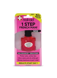 Nail-aid NAIL-AID 1 Step French Mani, French Sheer, 0.55 Fluid Ounce 